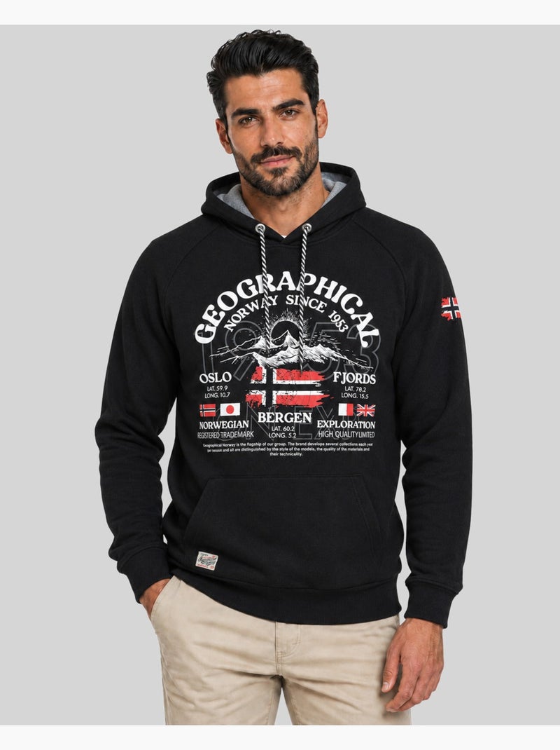 Felpa con cappuccio gommy – geographical norway Nero - Kiabi