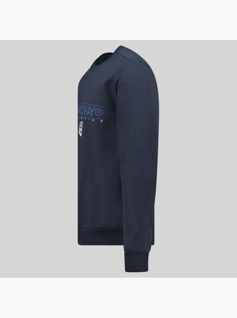 Felpa con cappuccio gotrun – geographical norway Blu marino - Kiabi
