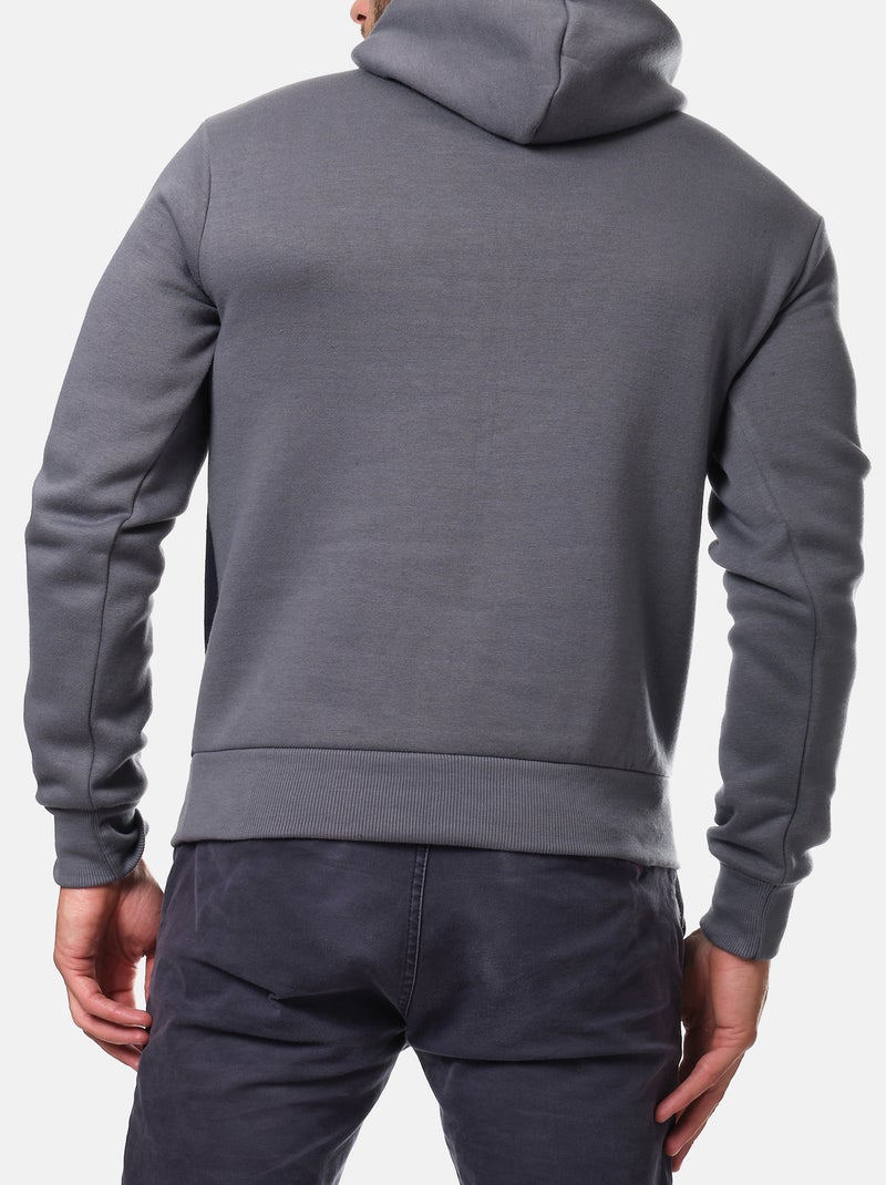 Felpa con cappuccio Grigio - Kiabi