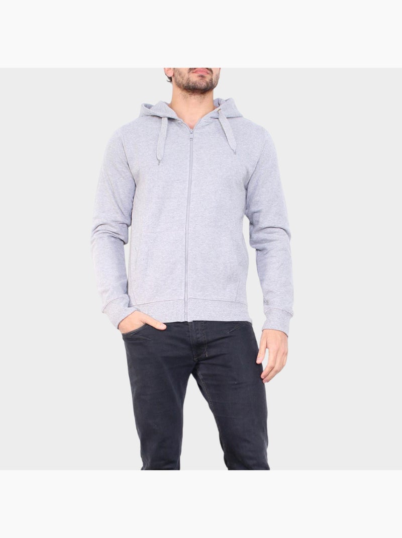 felpa con cappuccio Grigio - Kiabi