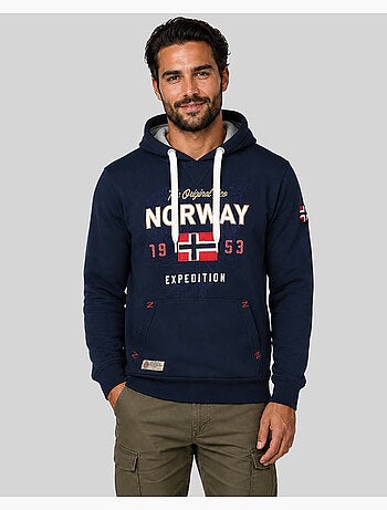 Felpa con cappuccio guitre – geographical norway