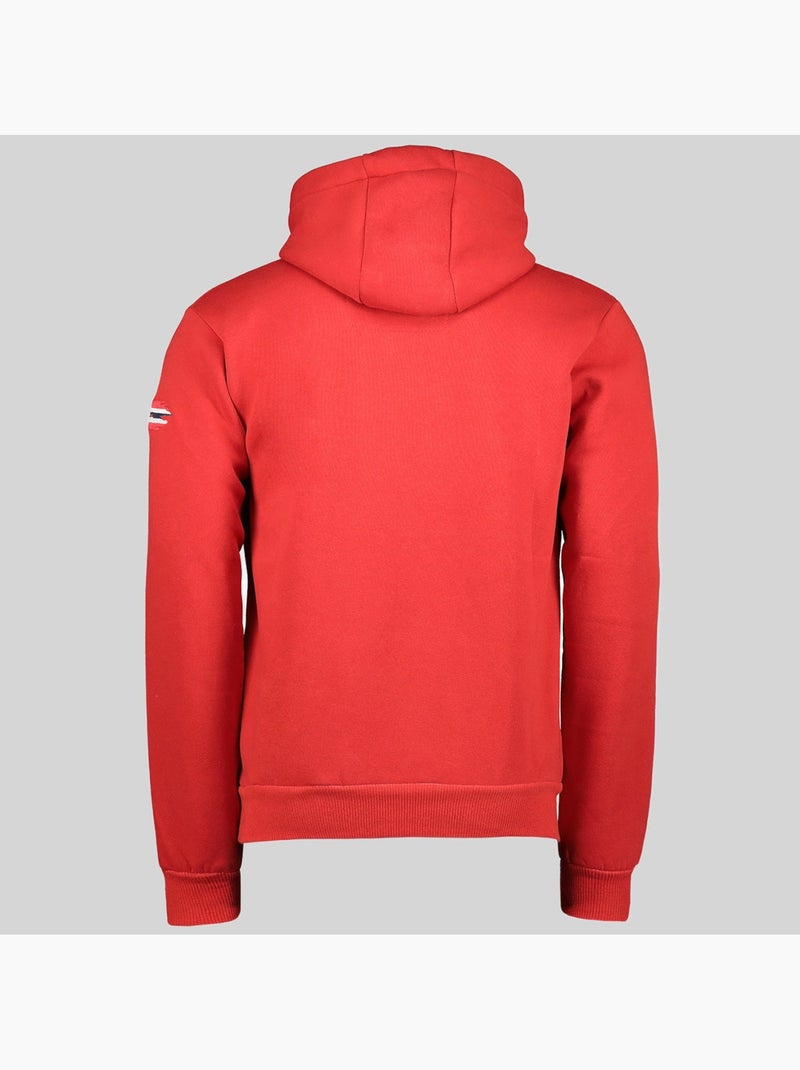 Felpa con cappuccio guitre – geographical norway Rosso - Kiabi