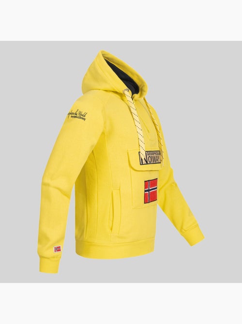 Felpa con cappuccio gymclass fluo – geographical norway - Kiabi Felpa con cappuccio gymclass fluo – geographical norway - Kiabi