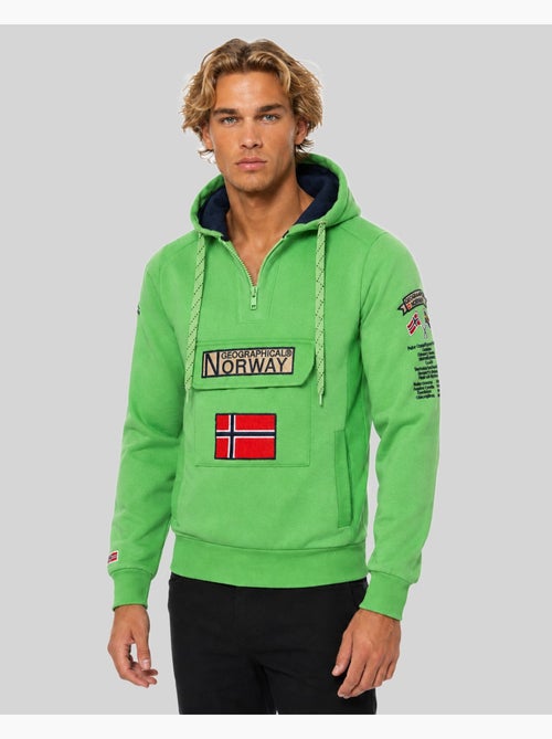 Felpa con cappuccio gymclass fluo – geographical norway - Kiabi Felpa con cappuccio gymclass fluo – geographical norway - Kiabi