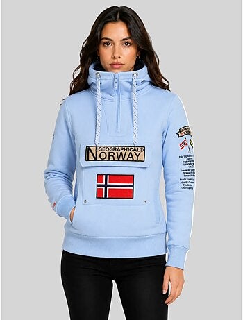 Felpa con cappuccio gymclass – geographical norway