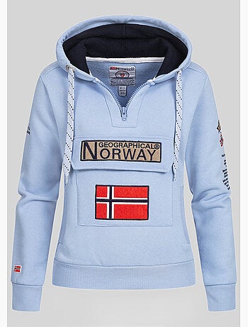 Felpa con cappuccio gymclass – geographical norway