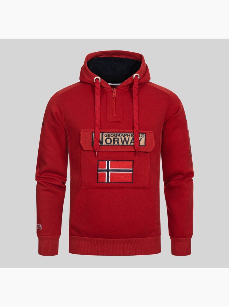 Felpa con cappuccio gymclass – geographical norway Blu cielo - Kiabi