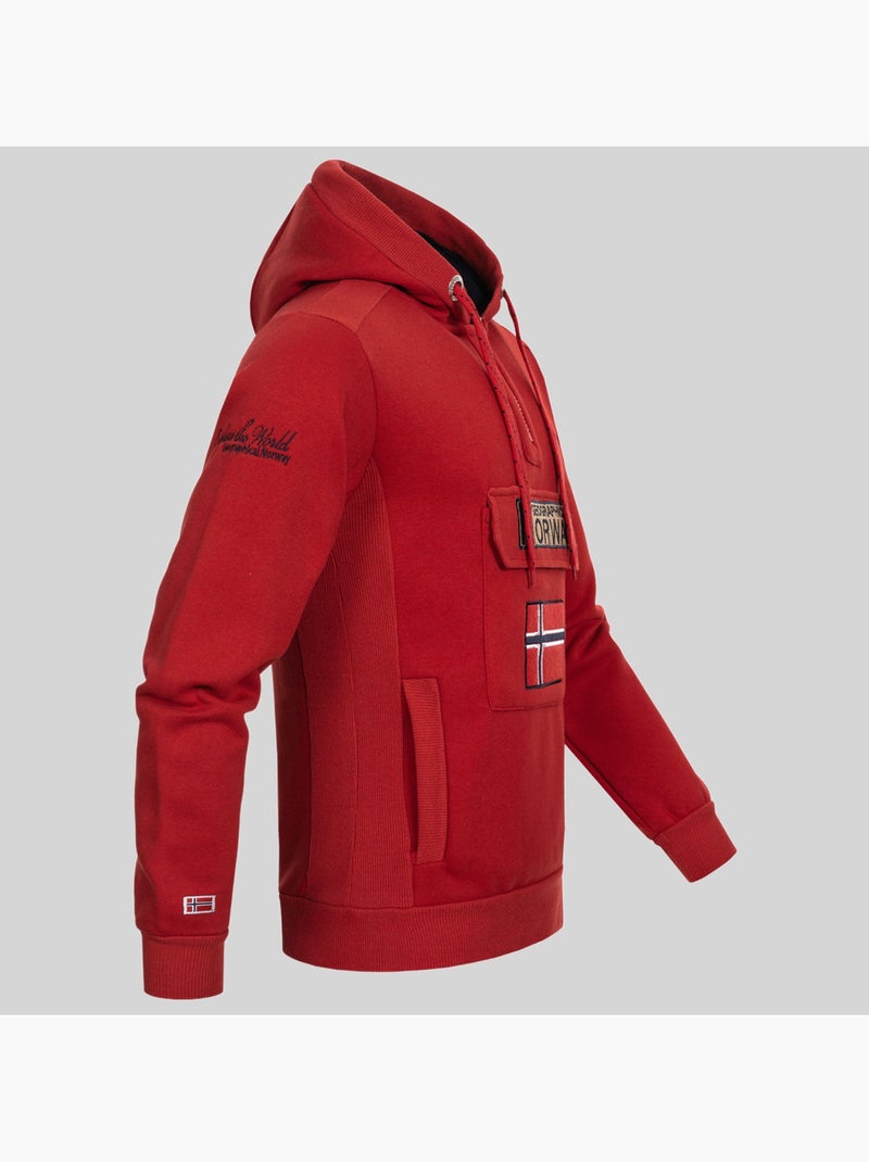 Felpa con cappuccio gymclass – geographical norway Blu cielo - Kiabi