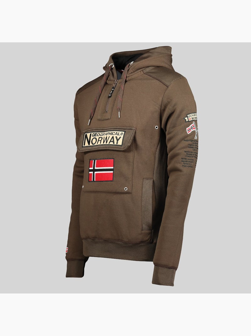 Felpa con cappuccio gymclass – geographical norway Blu marino - Kiabi