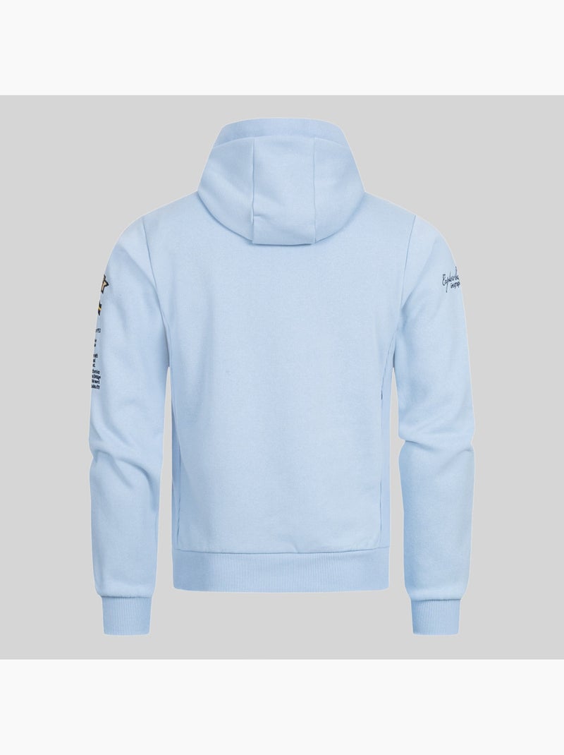 Felpa con cappuccio gymclass – geographical norway Blu petrolio - Kiabi