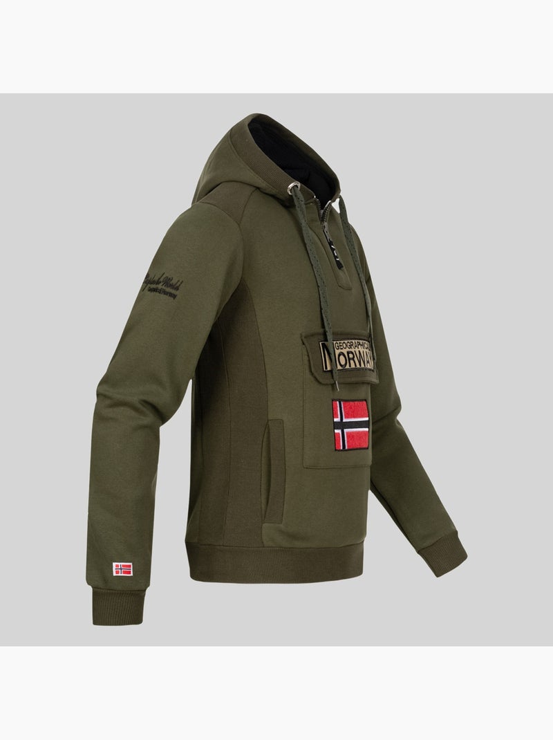 Felpa con cappuccio gymclass – geographical norway Blu reale - Kiabi