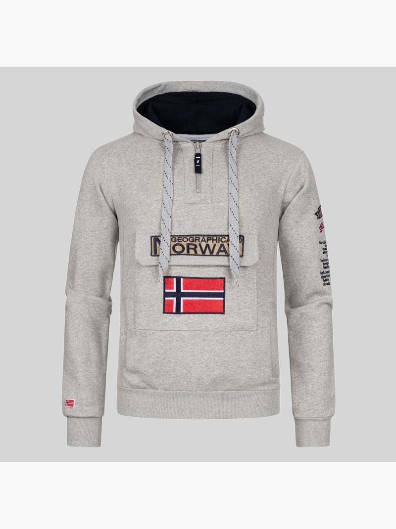 Felpa con cappuccio gymclass – geographical norway Blu reale - Kiabi