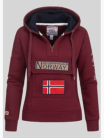 Felpa con cappuccio gymclass – geographical norway