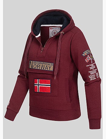 Felpa con cappuccio gymclass – geographical norway