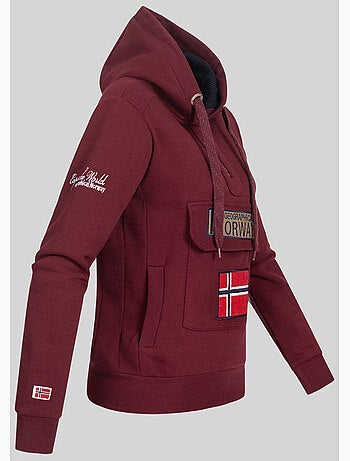 Felpa con cappuccio gymclass – geographical norway