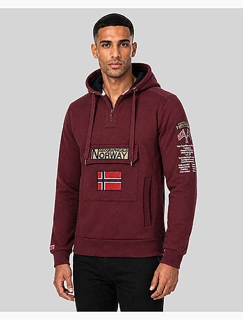 Felpa con cappuccio gymclass – geographical norway
