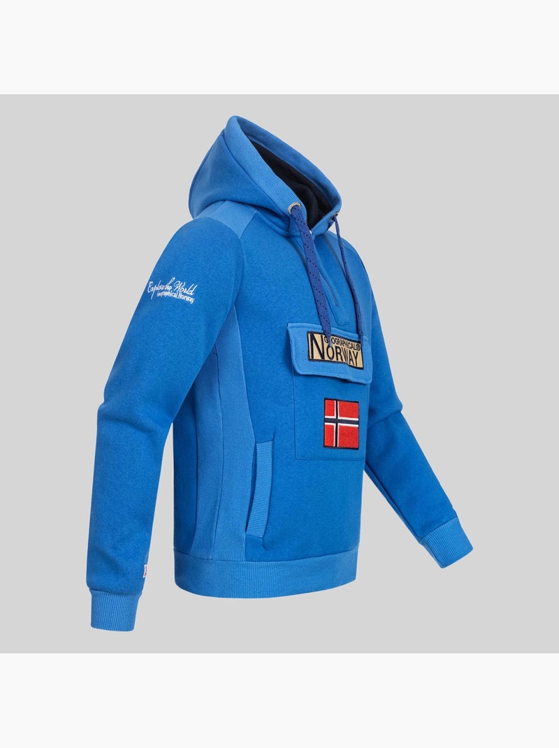 Felpa con cappuccio gymclass – geographical norway Bordeaux - Kiabi