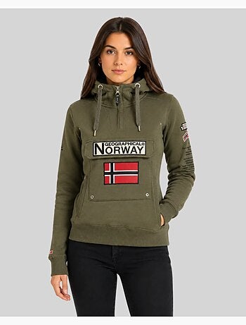Felpa con cappuccio gymclass – geographical norway
