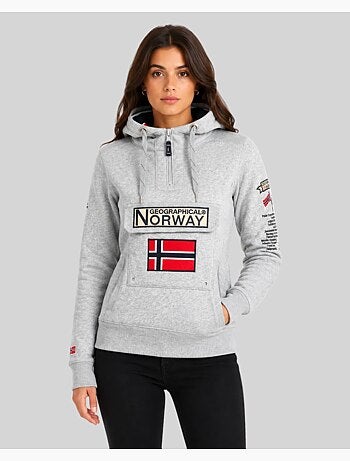 Felpa con cappuccio gymclass – geographical norway