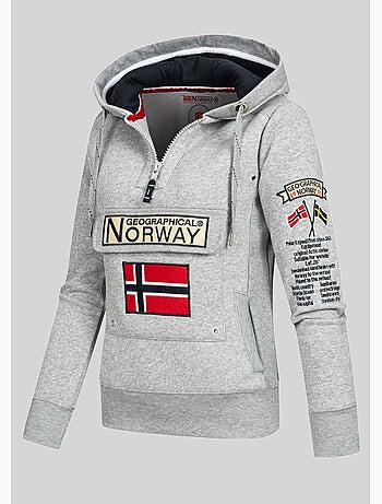 Felpa con cappuccio gymclass – geographical norway