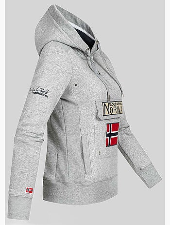 Felpa con cappuccio gymclass – geographical norway