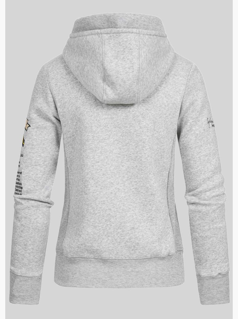 Felpa con cappuccio gymclass – geographical norway Grigio chiaro - Kiabi