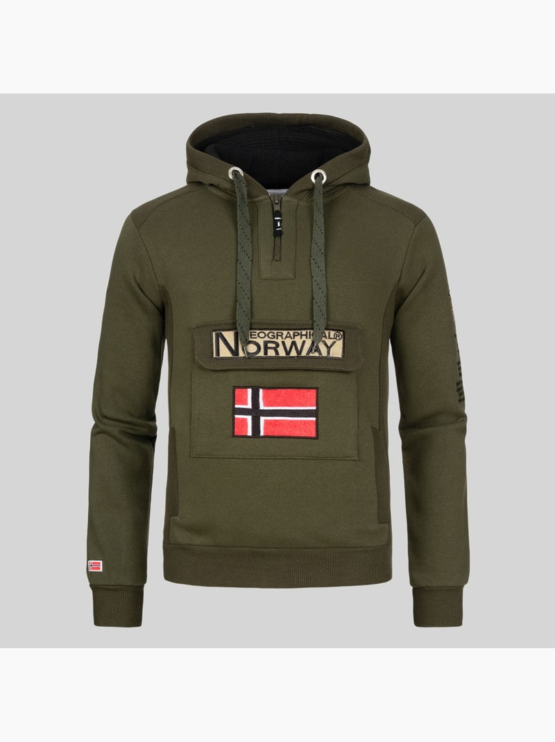 Felpa con cappuccio gymclass – geographical norway Grigio chiaro - Kiabi