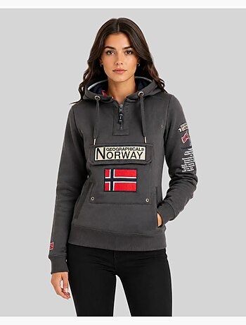 Felpa con cappuccio gymclass – geographical norway