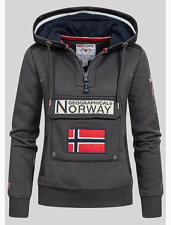 Felpa con cappuccio gymclass – geographical norway