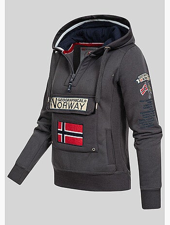 Felpa con cappuccio gymclass – geographical norway