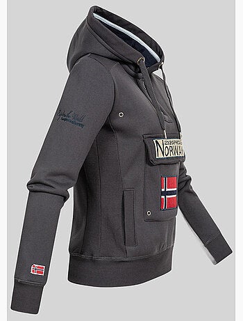 Felpa con cappuccio gymclass – geographical norway