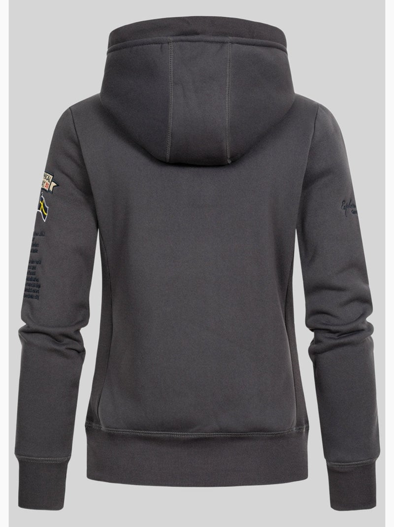 Felpa con cappuccio gymclass – geographical norway Grigio scuro - Kiabi