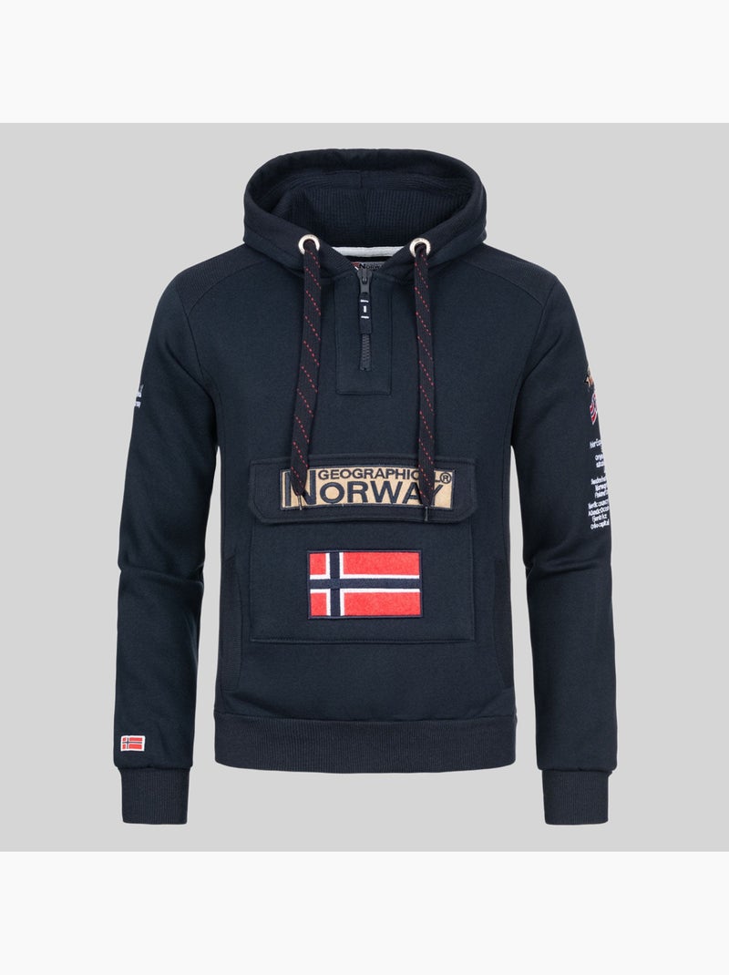 Felpa con cappuccio gymclass – geographical norway Grigio scuro - Kiabi