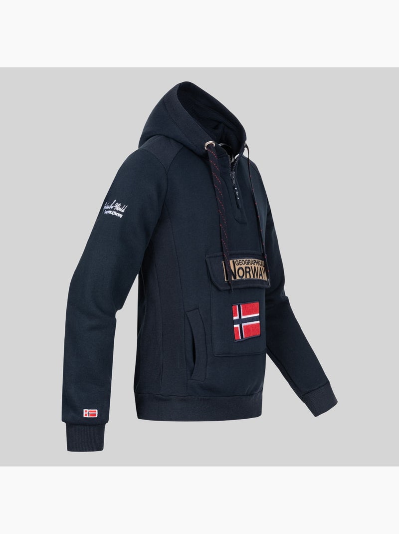 Felpa con cappuccio gymclass – geographical norway Grigio scuro - Kiabi