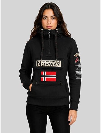 Felpa con cappuccio gymclass – geographical norway