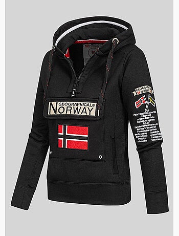 Felpa con cappuccio gymclass – geographical norway