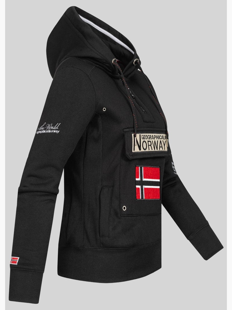 Felpa con cappuccio gymclass – geographical norway Nero - Kiabi
