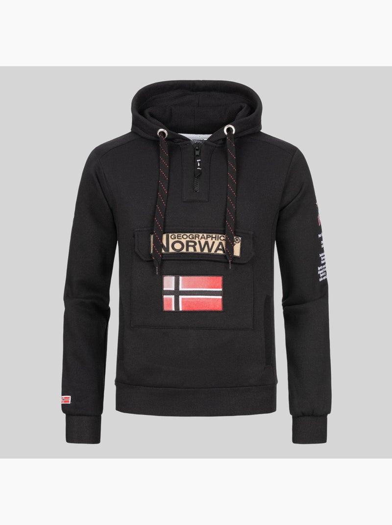 Felpa con cappuccio gymclass – geographical norway Nero - Kiabi