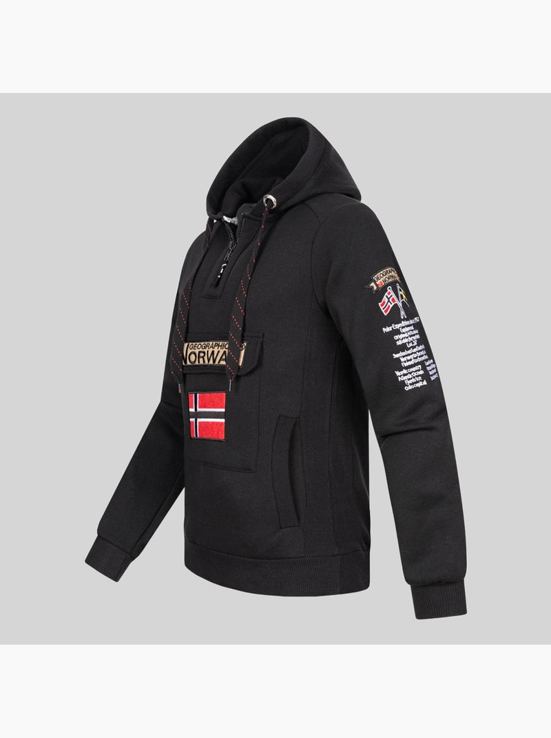 Felpa con cappuccio gymclass – geographical norway Nero - Kiabi