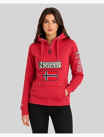 Felpa con cappuccio gymclass – geographical norway