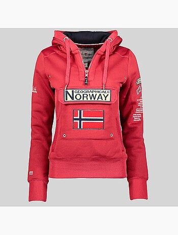 Felpa con cappuccio gymclass – geographical norway