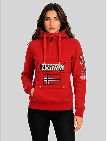 Felpa con cappuccio gymclass – geographical norway