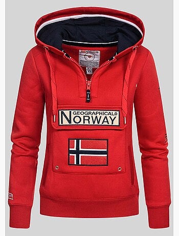 Felpa con cappuccio gymclass – geographical norway