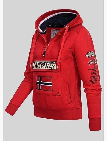 Felpa con cappuccio gymclass – geographical norway