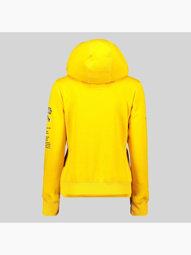 Felpa con cappuccio gymclass – geographical norway Senape - Kiabi