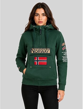 Felpa con cappuccio gymclass – geographical norway