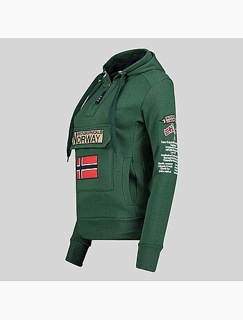 Felpa con cappuccio gymclass – geographical norway