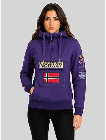 Felpa con cappuccio gymclass – geographical norway