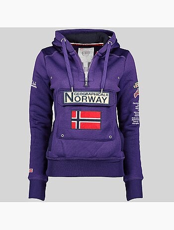 Felpa con cappuccio gymclass – geographical norway