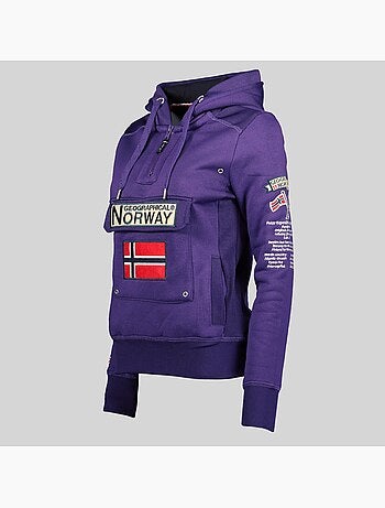 Felpa con cappuccio gymclass – geographical norway